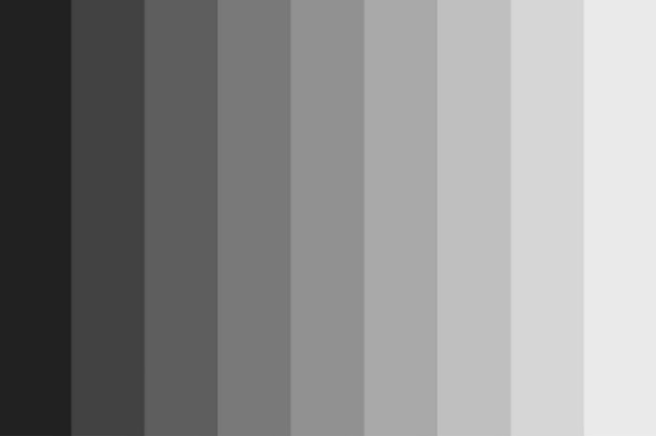 Bảng màu sơn xám trắng trong sơn tĩnh điện