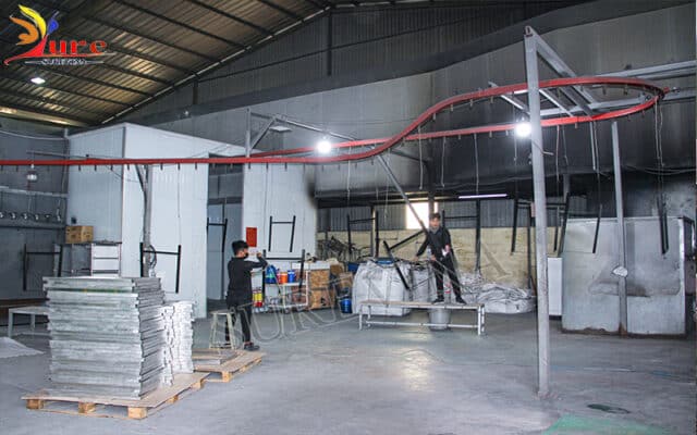 Dây chuyền phun sơn tĩnh điện