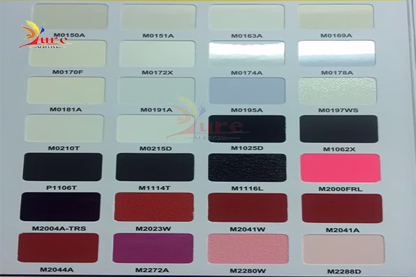 Bảng màu sơn tĩnh điện đẹp trong nội thất và cơ khí