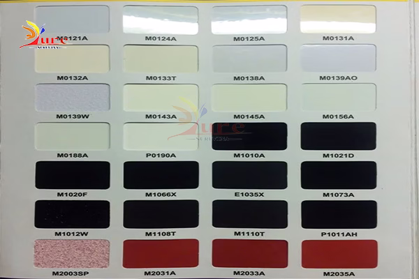 Bảng màu sơn tĩnh điện đẹp trong nội thất và cơ khí