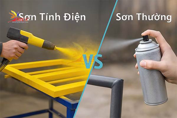 so sánh sơn thuwoofng với sơn tĩnh điện