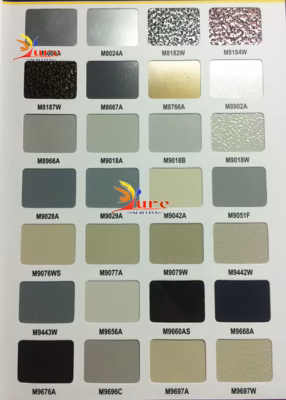 Bảng màu sơn tĩnh điện đẹp 